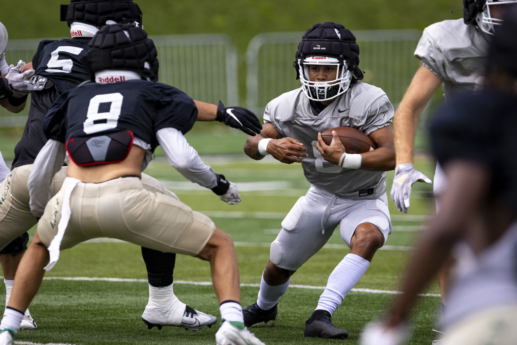 Rocky Mountain College football scrimmage